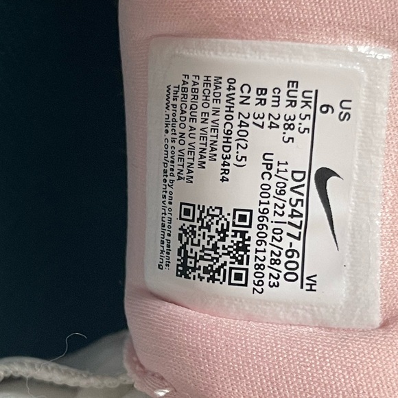 NIKE SB FORCE 58 Pink/Teal Athletic Shoes - Picture 6 of 6